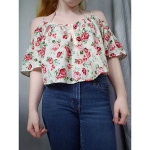 La Hearts Off-The-Shoulder Top